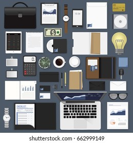 Gadgets of business vector illustration