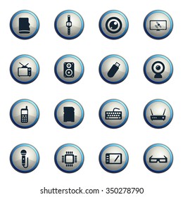 Gadgets chrome icons for web
