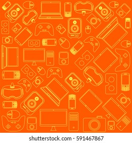  Gadgets and devices pattern.