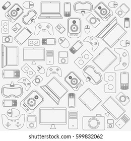  Gadgets and devices pattern.