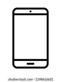 Gadgets and electronic devices flat line icon. Outline sign mascara for mobile concept and web design, store.