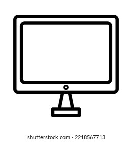 Gadgets y dispositivos electrónicos icono de línea plana. Máscara de signo de contorno para concepto móvil y diseño web, tienda.