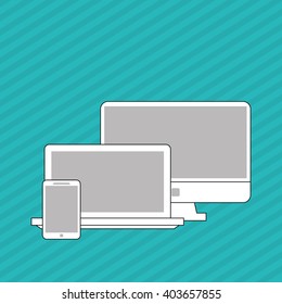 Gadgets icon design, vector illustration