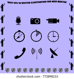 Gadgets icons set vector illustration