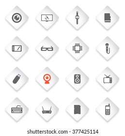 Gadgets  simply symbol for web icons and user interface