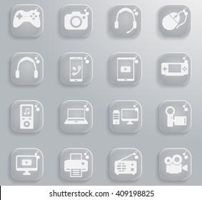 Gadgets  simply symbol for web icons and user interface