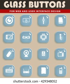 Gadgets simply symbol for web icons and user interface
