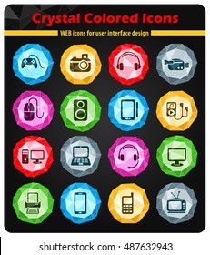 Gadgets simply symbol for web icons and user interface