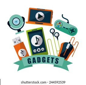 gadgets tech design, vector illustration eps10 graphic