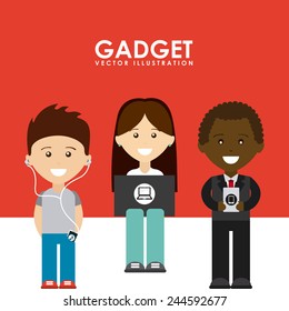 gadgets tech design, vector illustration eps10 graphic