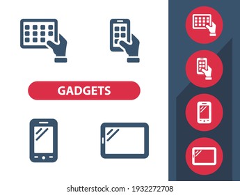 Gadgets - Technology Icons. Professional, pixel perfect icons. EPS 10 format.