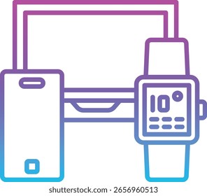 Ícone de vetor de gadgets. Pode ser usado para impressão, aplicativos móveis e da Web.
