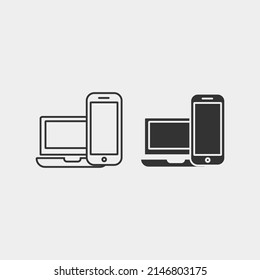 Gadgets vector icon illustration sign