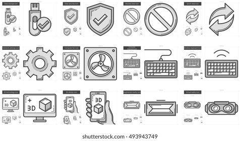 Icono de línea vectorial de gadgets aislado en fondo blanco. Juego de iconos de línea de gadgets para infografía, sitio web o aplicación. Icono escalable diseñado en un sistema de cuadrícula.