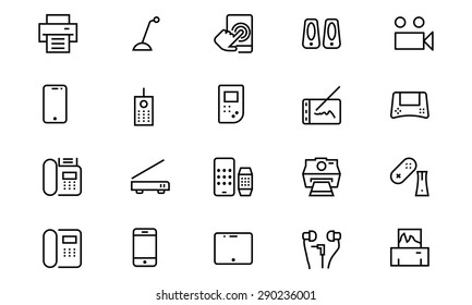 Gadgets Vector Line Icons 3