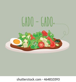 gado-gado Indonesia traditional salad food