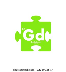 gadolinium icon set. vector template illustration for web design