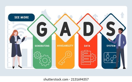 Gads Generating Availability Data System Acronym Stock Vector (Royalty ...