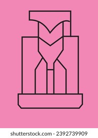 gaduation cap icon .paper shape