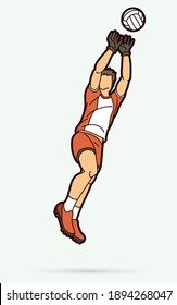 Gaelic Football male player cartoon graphic vector.