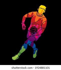 Gaelic Football Male Player Vector