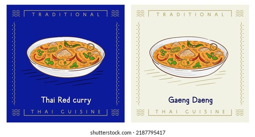 Gaeng Daeng Thai Red Curry - thailändische Küche