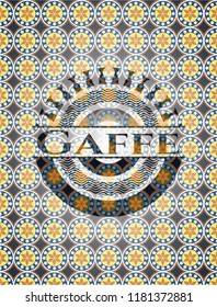 Gaffe arabic emblem. Arabesque decoration.