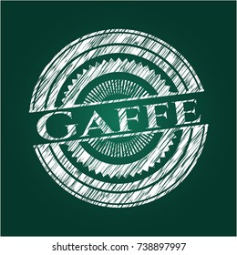Gaffe chalkboard emblem