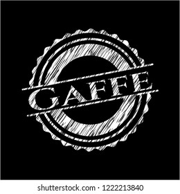 Gaffe with chalkboard texture