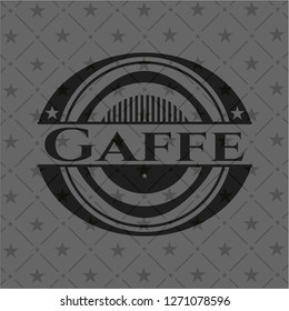 Gaffe dark emblem. Retro
