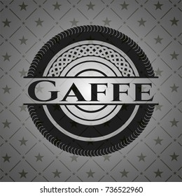 Gaffe dark emblem. Retro