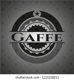 Gaffe dark icon or emblem