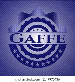Gaffe with denim texture