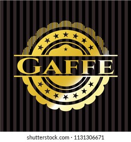 Gaffe gold shiny emblem