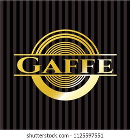 Gaffe golden emblem