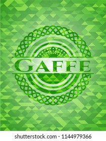 Gaffe green mosaic emblem