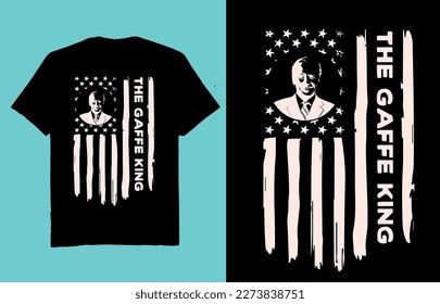 The Gaffe king - t shirt design vector