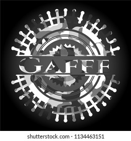 Gaffe on grey camouflage pattern