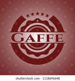 Gaffe retro style red emblem