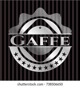 Gaffe silver emblem