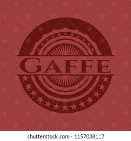 Gaffe vintage red emblem