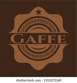 Gaffe vintage wood emblem