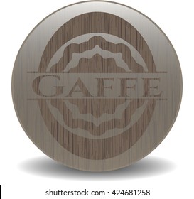 Gaffe wooden emblem