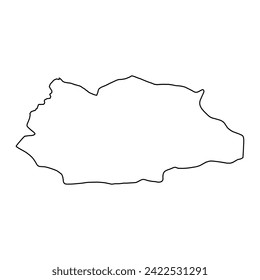 Gafsa Governorate map, administrative division of Tunisia. Vector illustration.