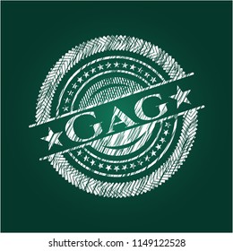 Gag chalkboard emblem