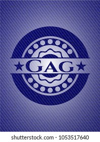 Gag with denim texture