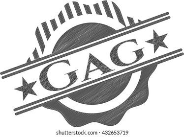 Gag draw (pencil strokes)