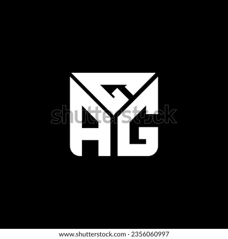 GAG letter logo vector design, GAG simple and modern logo. GAG luxurious alphabet design  