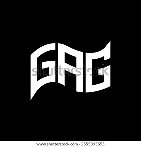 GAG logo design, GAG simple and modern logo. GAG luxurious alphabet design  