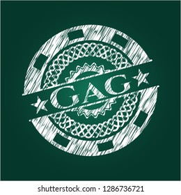 Gag on blackboard
